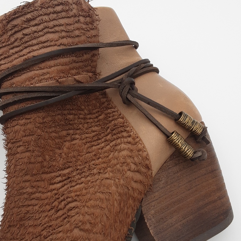 OTBT Women's Vagabond Open Toe
Booties Brown Ankle chunky Y2K festival women 8.5 - Picture 9 of 15